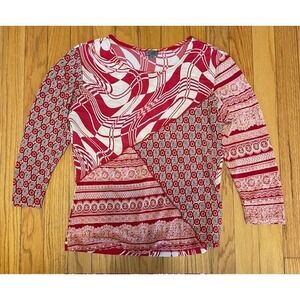 CAIA Red Mesh Top Vintage Y2K Small S